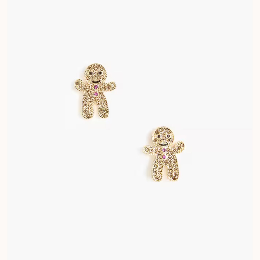 J Crew Gingerbread Stud Earrings Length 34 22$